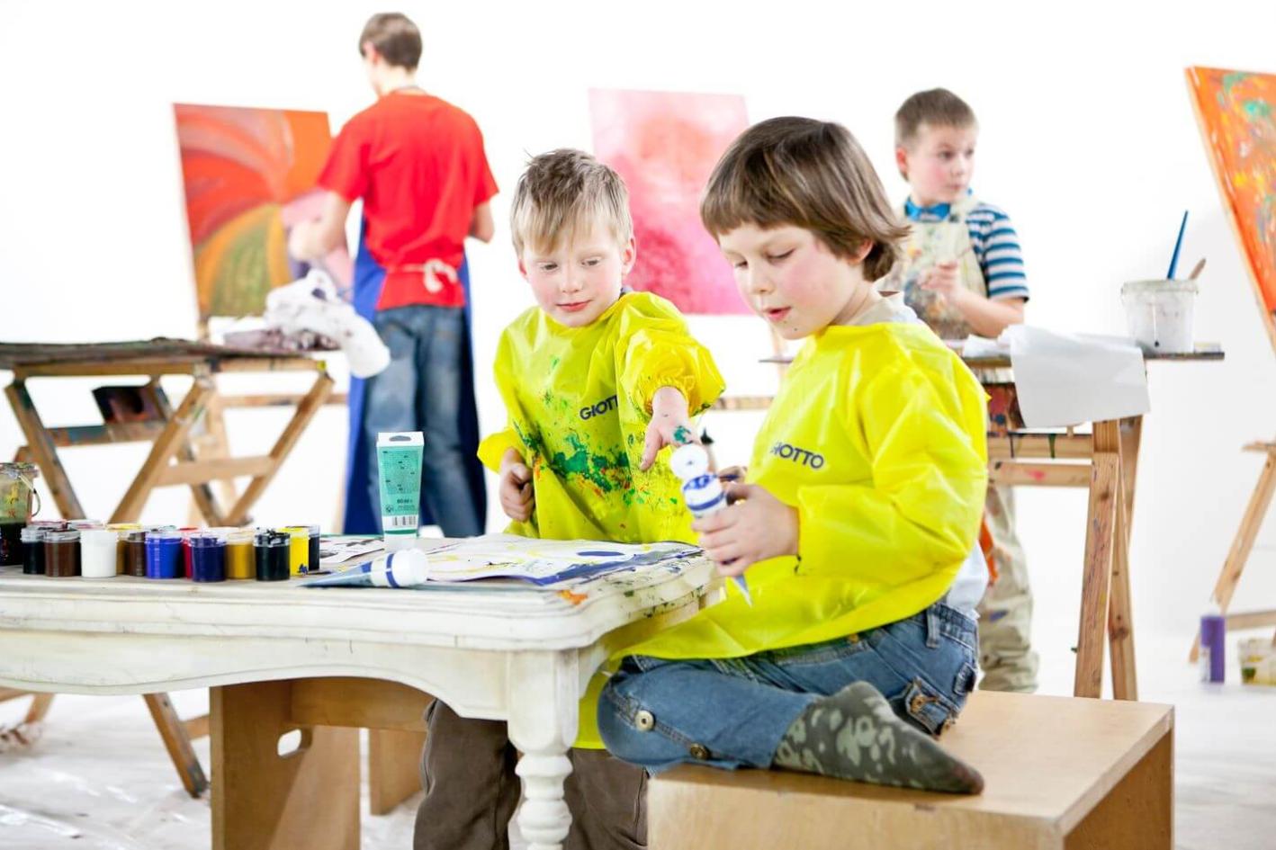 mokymai vaikai tapyba